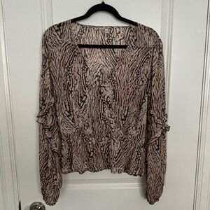 Guess Zebra Print Blouse - Sz. L